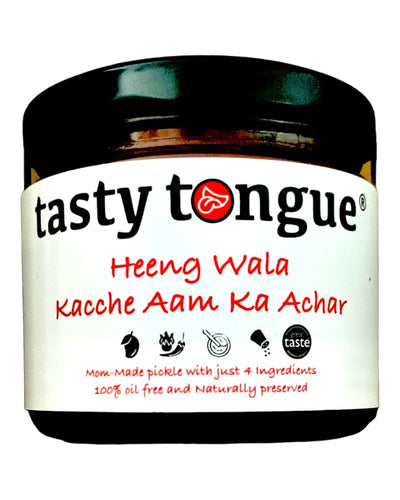 Homemade Hing Wala Kachche Aam ka teekha Achar | 190 Gms